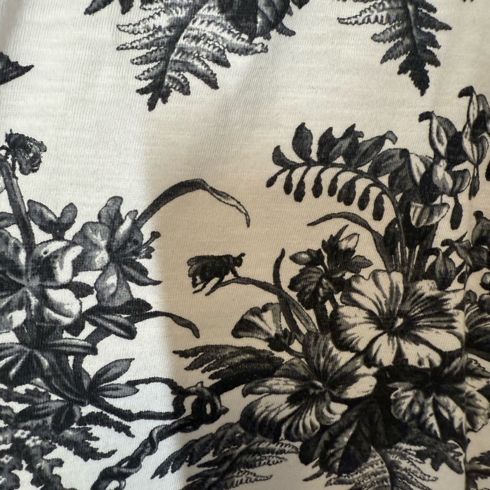 Daily Practice by Anthropologie Black & White Floral Zip-up Sweatshirt - Picture 8 of 11